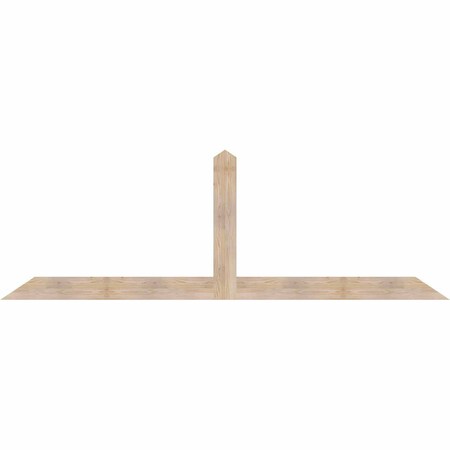 Ekena Millwork Portland Smooth Timber Gable Bracket, Douglas Fir, 108"W x 36"H x 1 1/2"D x 5 1/2"F, 8/12 Pitch GBW108X36X0206POR00SDF